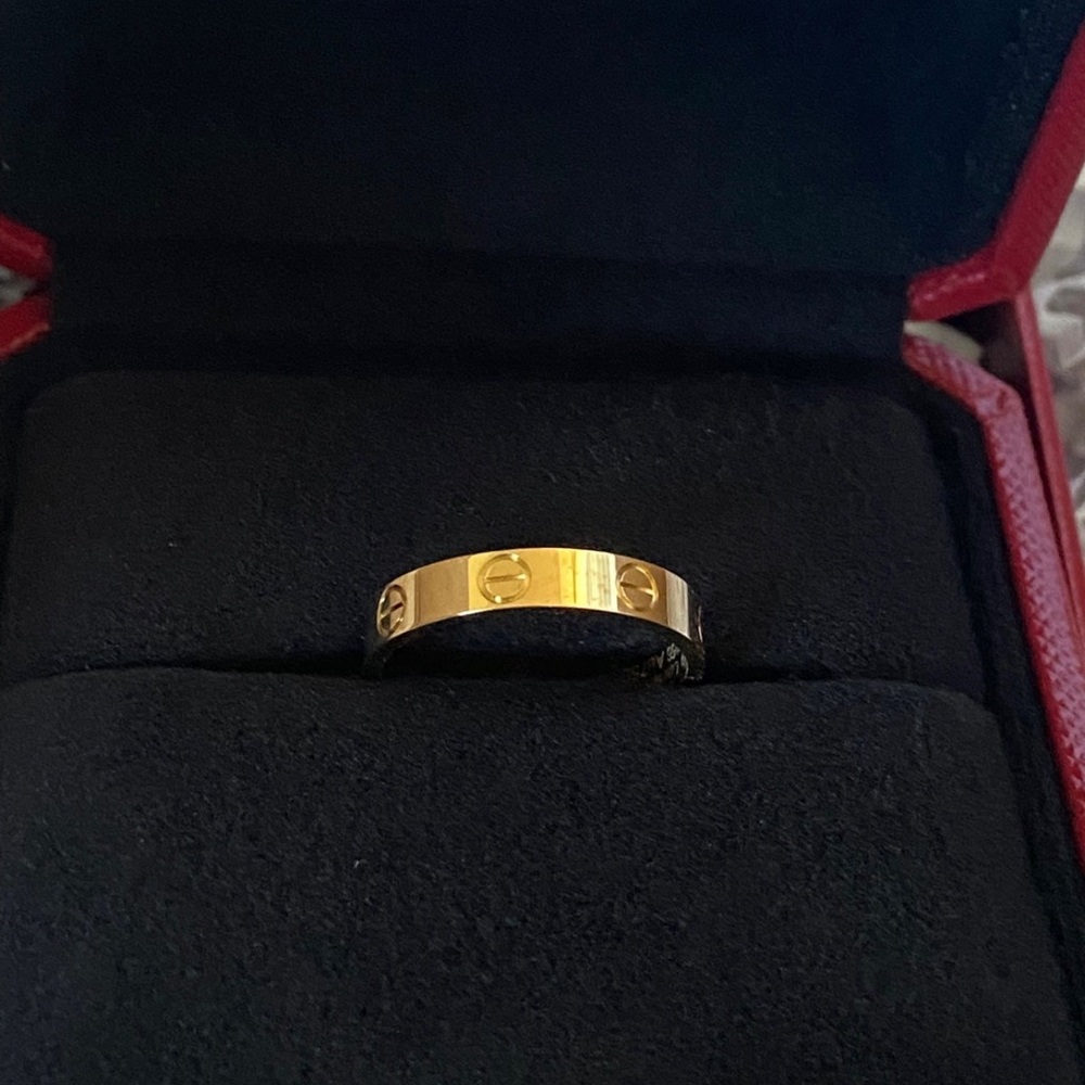 Cartier Certificate with Red and Gold Accents